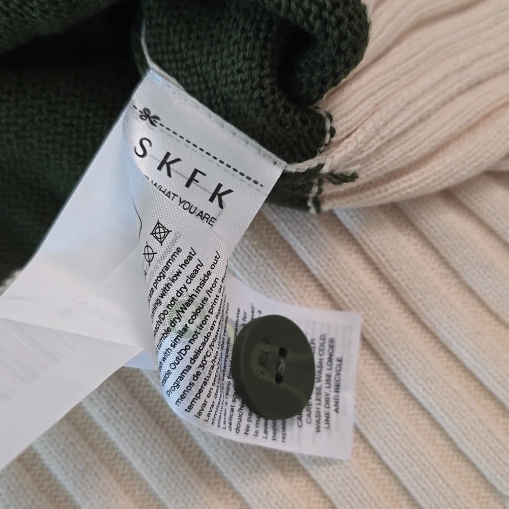 SKFK Harria Sweater, Deep Green Size 10 - Picture 7 of 8